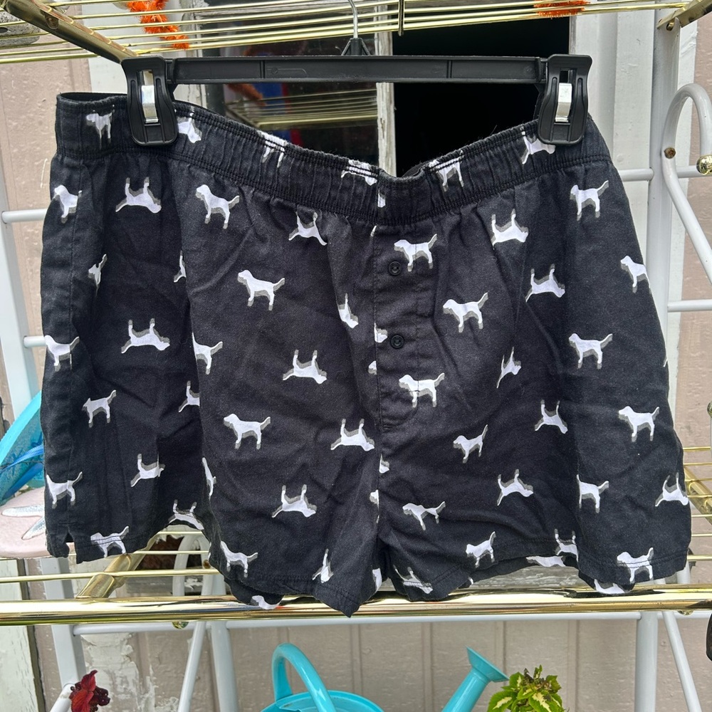 Victoria Secret PINK- Dog logo boxer shorts